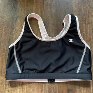 Champion women’s sports bra reversible black white medium